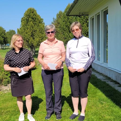 Kuvassa vasemmalta Maj-Britt Finne VaG 2, Anne Finne VaG 1 N65  sarjasta ja Sari Mahlamäki EPG N50 voittaja