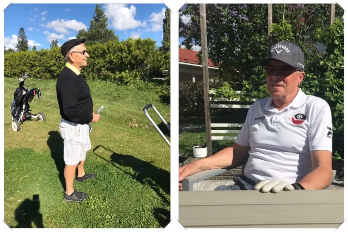 Markku Heinonen ja Jukka Mattila Loimijoki Golfista