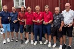M70 joukkuekilpailun 3 parasta joukkuetta: 1. Pickala, 2. Master Golf, 3. Aura Golf