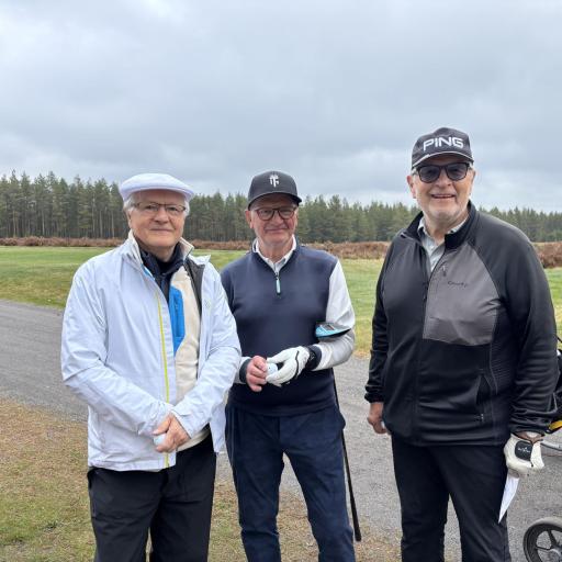 Lähdössä kierrokselle: Marko Moisio, Risto Pyykönen ja Nipa Ronikonmäki