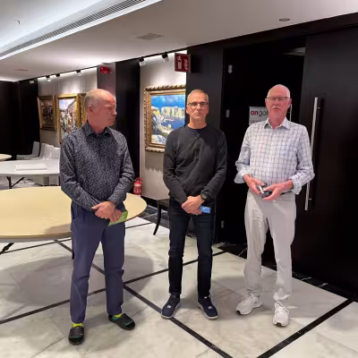 Mestarit Kimmo Mattila, Arto Vainiola, Jussi Uotila
