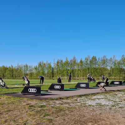 Kuvassa Han-golfin harjoitusalue hyvässä käytössä
