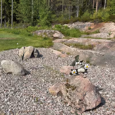 Taidetta golfpalloista